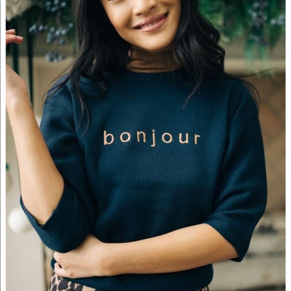 bohme Sweaters - Puff Sleeve Bohme Cropped Sweater